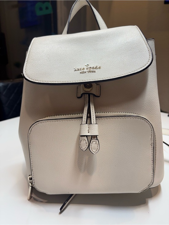 kate spade Handbags - kate spade White Pebbled Leather Mini Backpack
